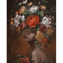 Taulu Home4You 90x120 cm, kukka-aihe, monivärinen