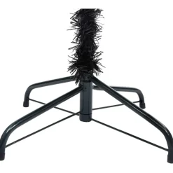 Tekojoulukuusi jalustalla, musta, 180cm, PVC