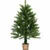 Tekojoulukuusi korilla, 90cm, vihreä