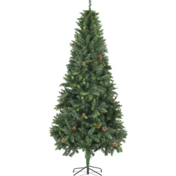Tekojoulukuusi kävyillä, vihreä, 210cm