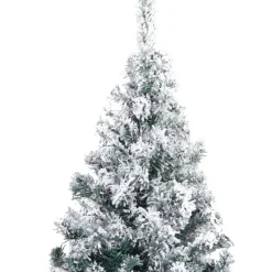 Tekojoulukuusi lumihuurteella, vihreä, 240cm, PVC