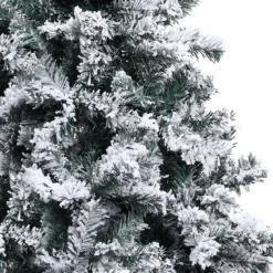 Tekojoulukuusi lumihuurteella, vihreä, 210cm, PVC