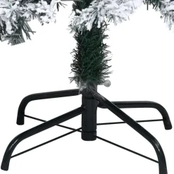 Tekojoulukuusi lumihuurteella, vihreä, 210cm, PVC