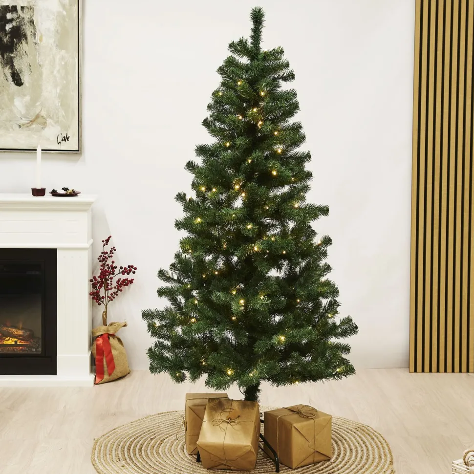 Tekojoulukuusi Nordic Winter Alex 200cm PVC LED-valoilla
