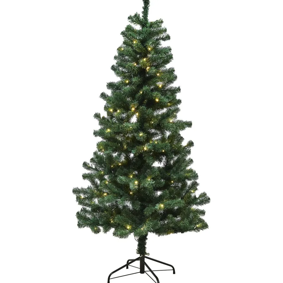 Tekojoulukuusi Nordic Winter Alex 140cm PVC LED-valoilla