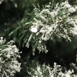 Tekojoulukuusi Nordic Winter Frost 180cm PVC LED-valoilla lumipeitteellä
