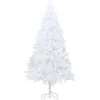 Tekojoulukuusi paksuilla oksilla, valkoinen, 150cm, PVC