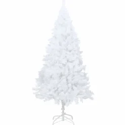 Tekojoulukuusi paksuilla oksilla, valkoinen, 210cm, PVC