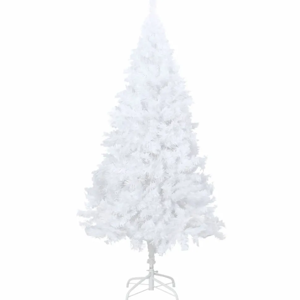 Tekojoulukuusi paksuilla oksilla, valkoinen, 210cm, PVC