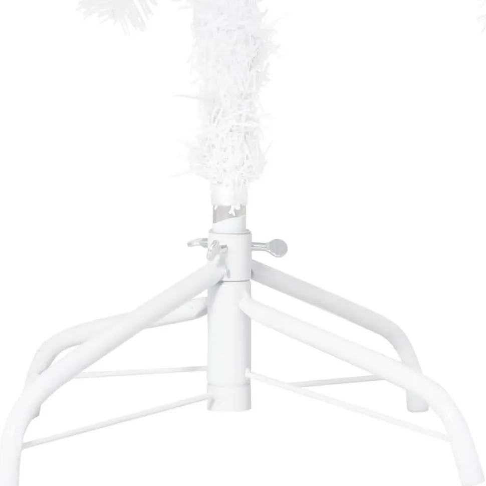 Tekojoulukuusi paksuilla oksilla, valkoinen, 210cm, PVC