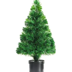 Tekojoulukuusi valokuiduilla, 64cm, vihreä