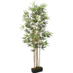Tekokasvi bambupuu 120cm, 552 lehteä, vihreä