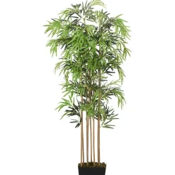 Tekokasvi bambupuu, 150 cm, 1095 lehteä, vihreä