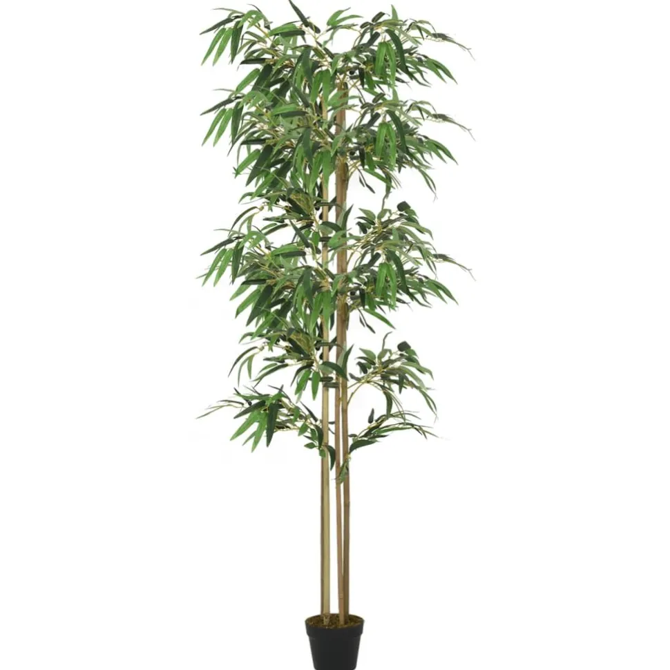 Tekokasvi bambupuu 180 cm, 1216 lehteä, vihreä