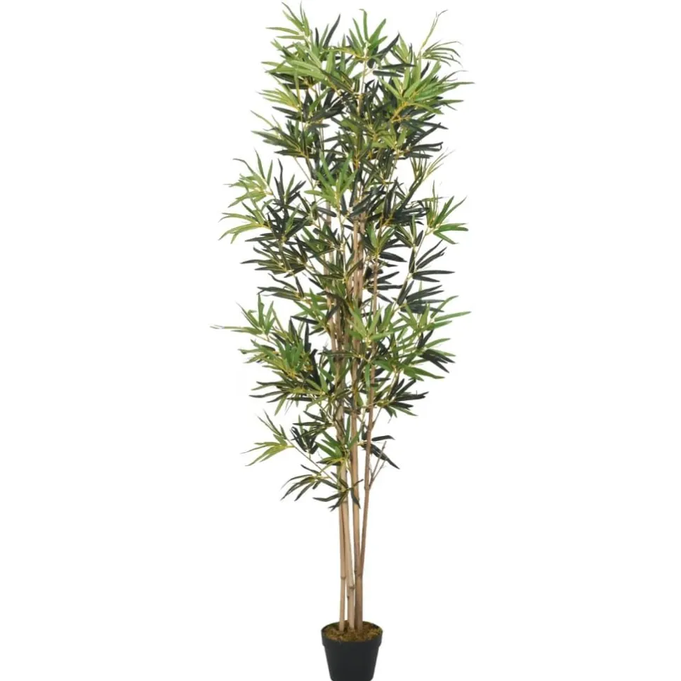 Tekokasvi bambupuu, 368 lehteä, 80 cm, vihreä