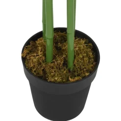 Tekokasvi bambupuu, 240 lehteä, 80 cm, vihreä