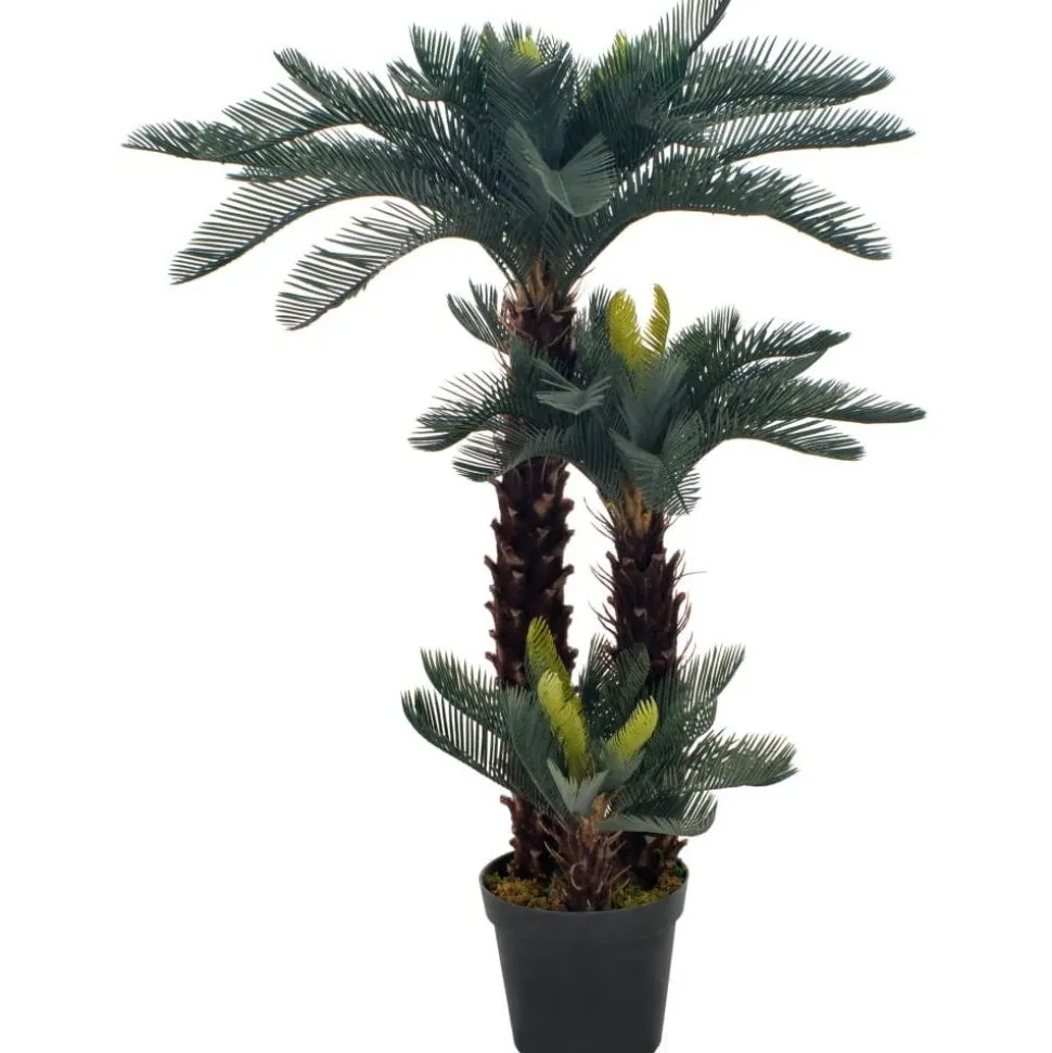 Tekokasvi japaninkäpypalmu ruukulla vihreä 125 cm