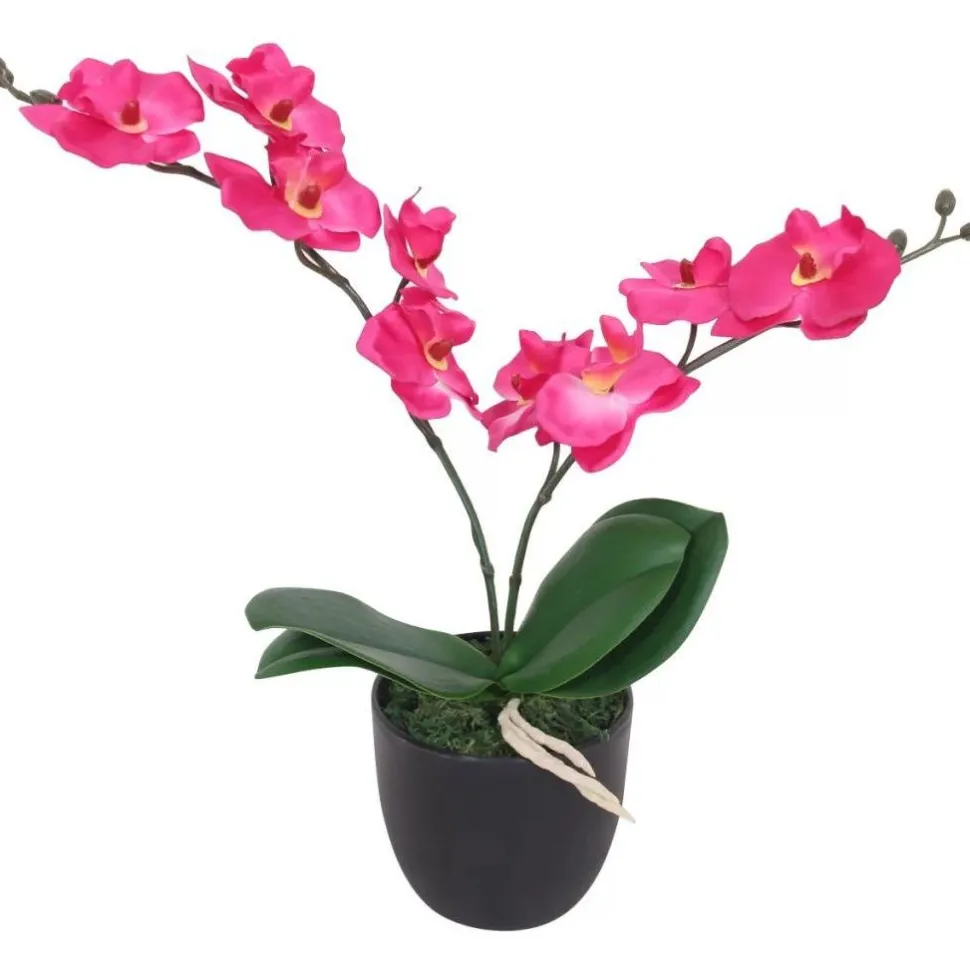 Tekokukka ruukulla orkidea 30 cm punainen