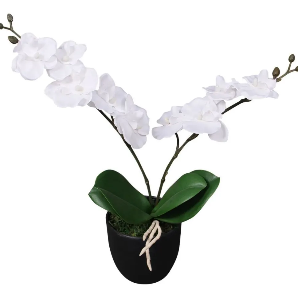 Tekokukka ruukulla orkidea 30 cm valkoinen