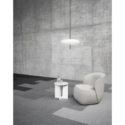 Tekstiililaatta Ege Carpets ReForm Flux, 48x48cm, vaaleanharmaa