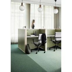 Tekstiililaatta Interface Heuga 727 4122314 Sage, 50x50cm, vihreä