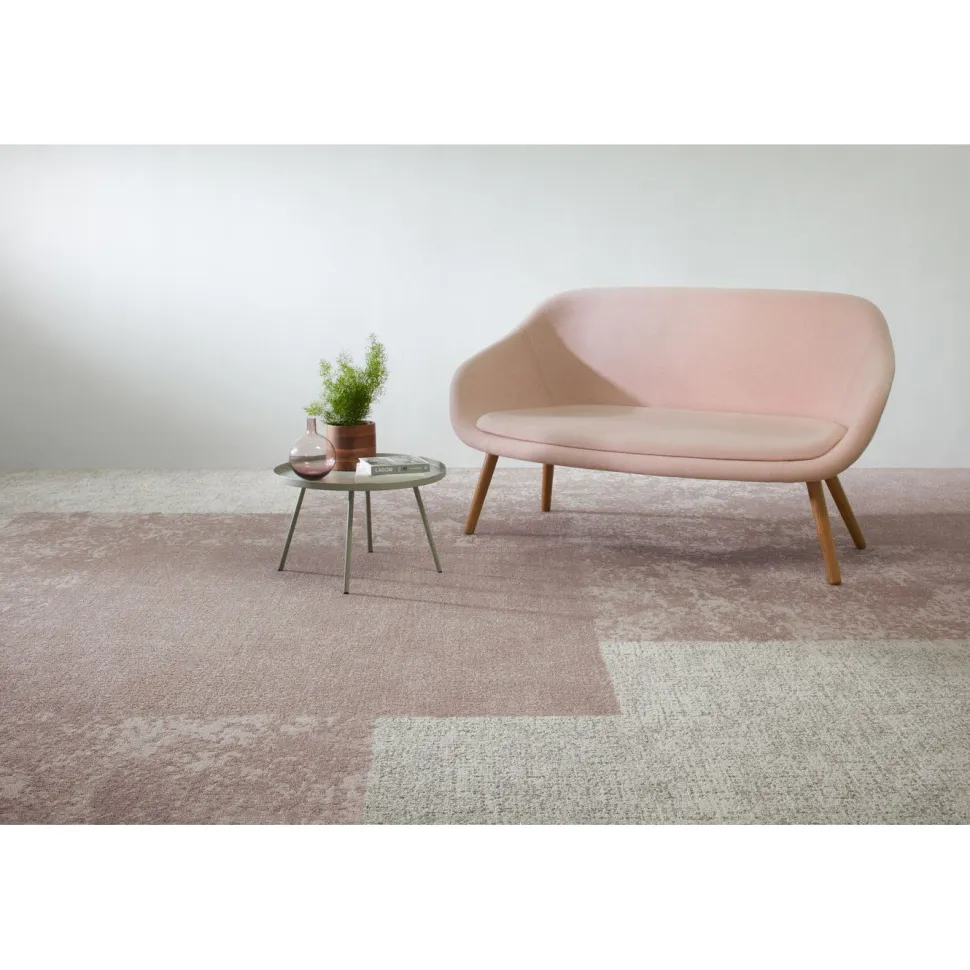 Tekstiililaatta Milliken Northward Bound 2.0 Snow, 50x50cm, Lookout TB, tumma beige