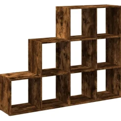 Tilanjakaja 4 tasoa savutammi 137,5x29x103,5 cm tekninen puu (57980)