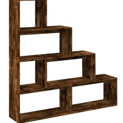 Tilanjakaja 4 tasoa savutammi 143,5x29x143,5 cm tekninen puu (57998)