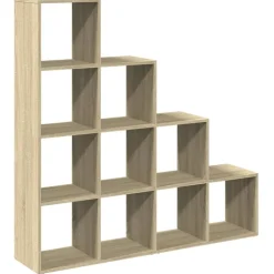 Tilanjakaja 4 tasoa Sonoma 131,5x29x131,5 cm tekninen puu (57969)