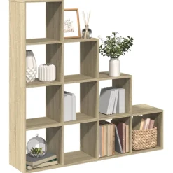 Tilanjakaja 4 tasoa Sonoma 131,5x29x131,5 cm tekninen puu (57969)