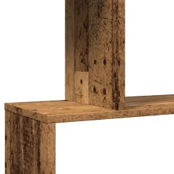 Tilanjakaja 3 tasoa vanha puu 70x24x97 cm tekninen puu (58118)