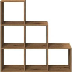 Tilanjakaja 3 tasoa artesaani tammi 99x29x99 cm tekninen puu (57966)