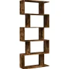 Tilanjakaja 5 tasoa savutammi 70x24x161 cm tekninen puu (58097)