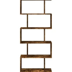 Tilanjakaja 5 tasoa savutammi 70x24x161 cm tekninen puu (58097)
