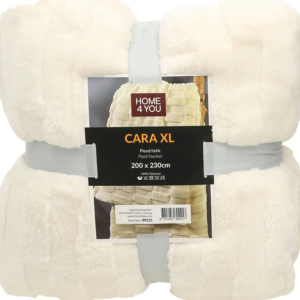 Torkkupeitto Home4You CARA XL 200x230 cm, valkoinen