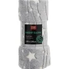 Torkkupeitto Home4You NIGHT LIGHT 150x200 cm, tähdet, harmaa