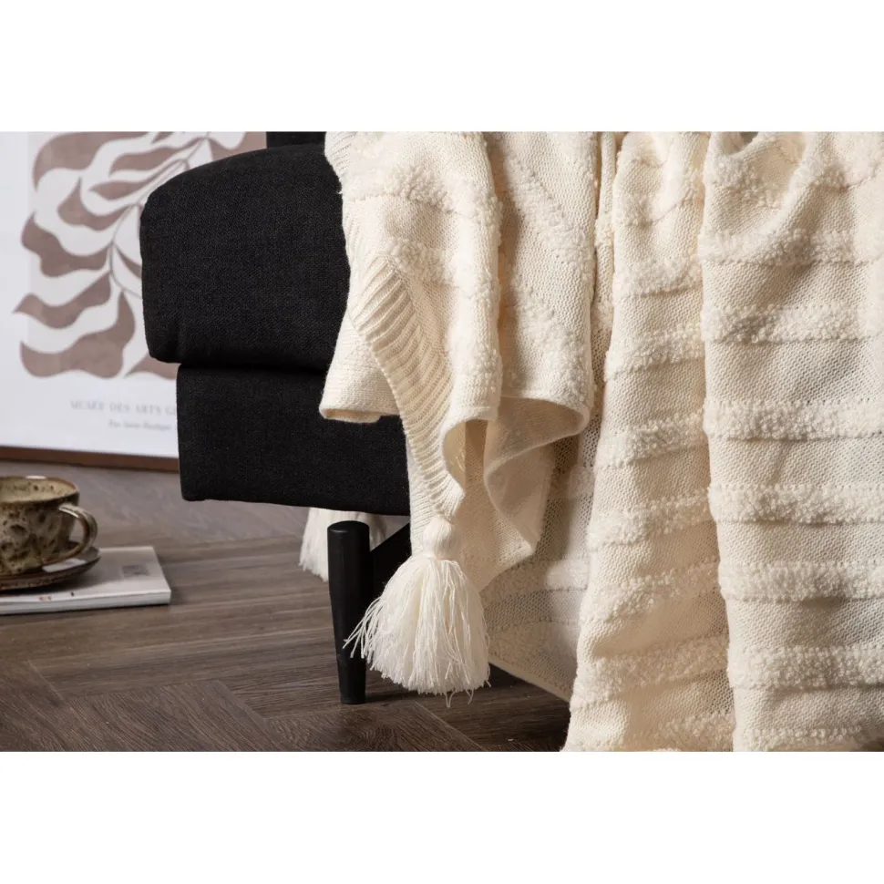 Torkkupeitto Venture Home Katlyn, 130x170cm, valkoinen
