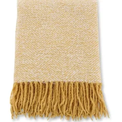 Torkkupeitto Venture Home Toby, 130x170cm, keltainen