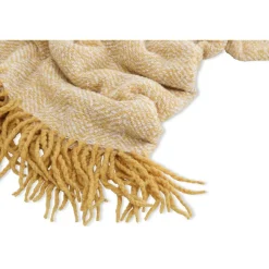 Torkkupeitto Venture Home Toby, 130x170cm, keltainen