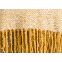 Torkkupeitto Venture Home Toby, 130x170cm, keltainen