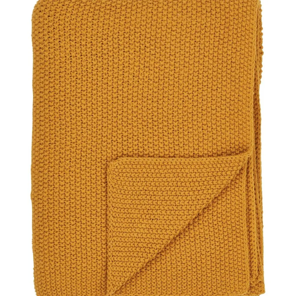 Torkkupeitto House Nordic Santos, 130x170cm, kierrätetty puuvilla, tummansininen