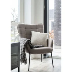 Torkkupeitto House Nordic Side, 130x180cm, musta/beige