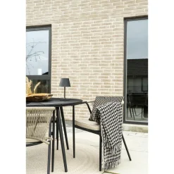 Torkkupeitto House Nordic Side, 130x180cm, musta/beige