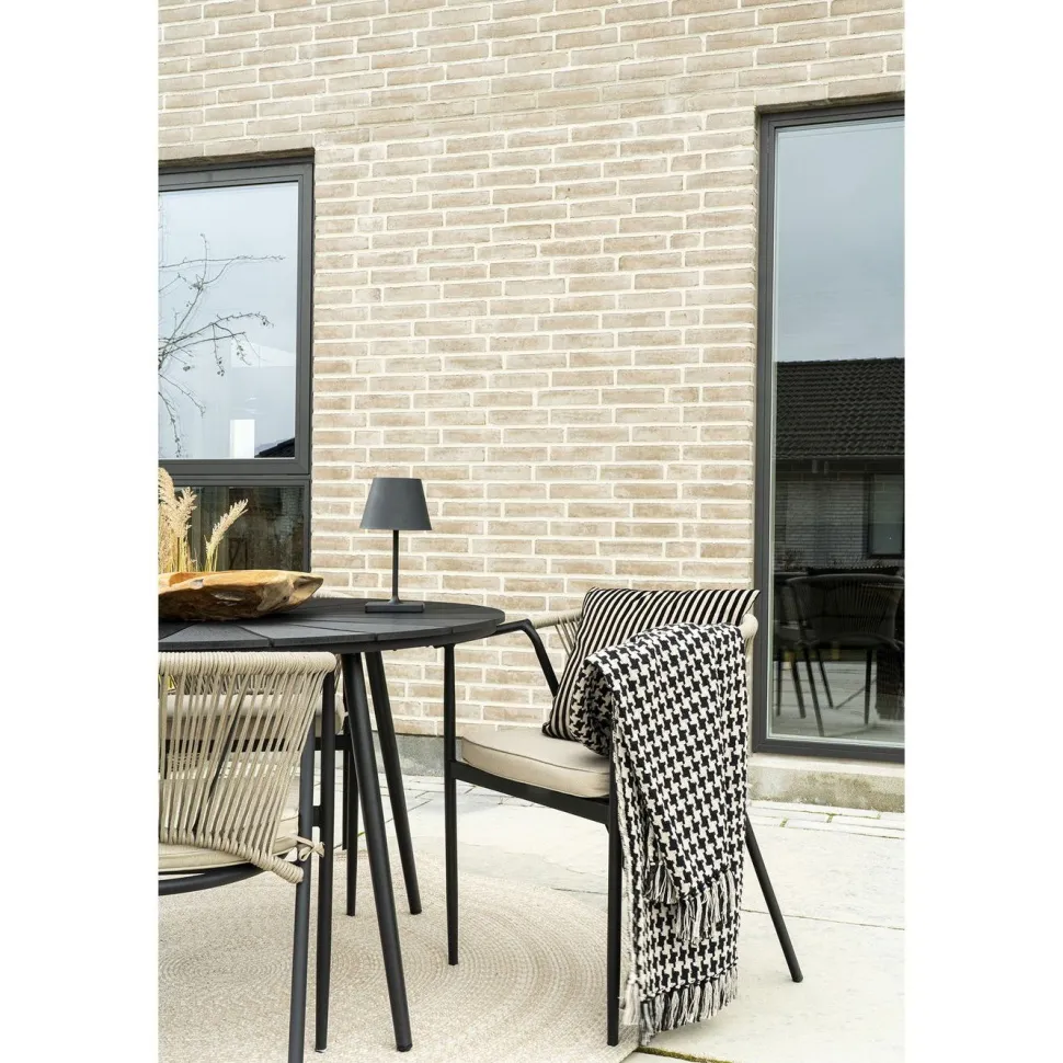 Torkkupeitto House Nordic Side, 130x180cm, musta/beige