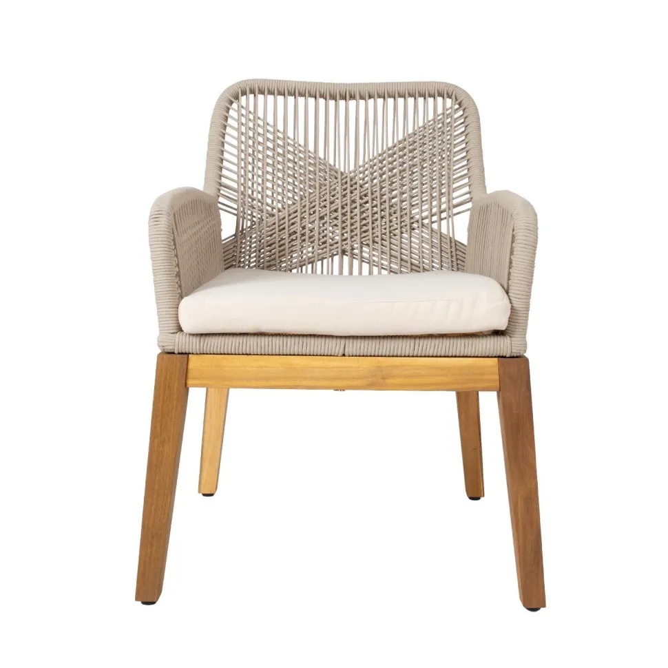 Tuoli Home4You Florida 66,5x57,5x83, akaasia, beige