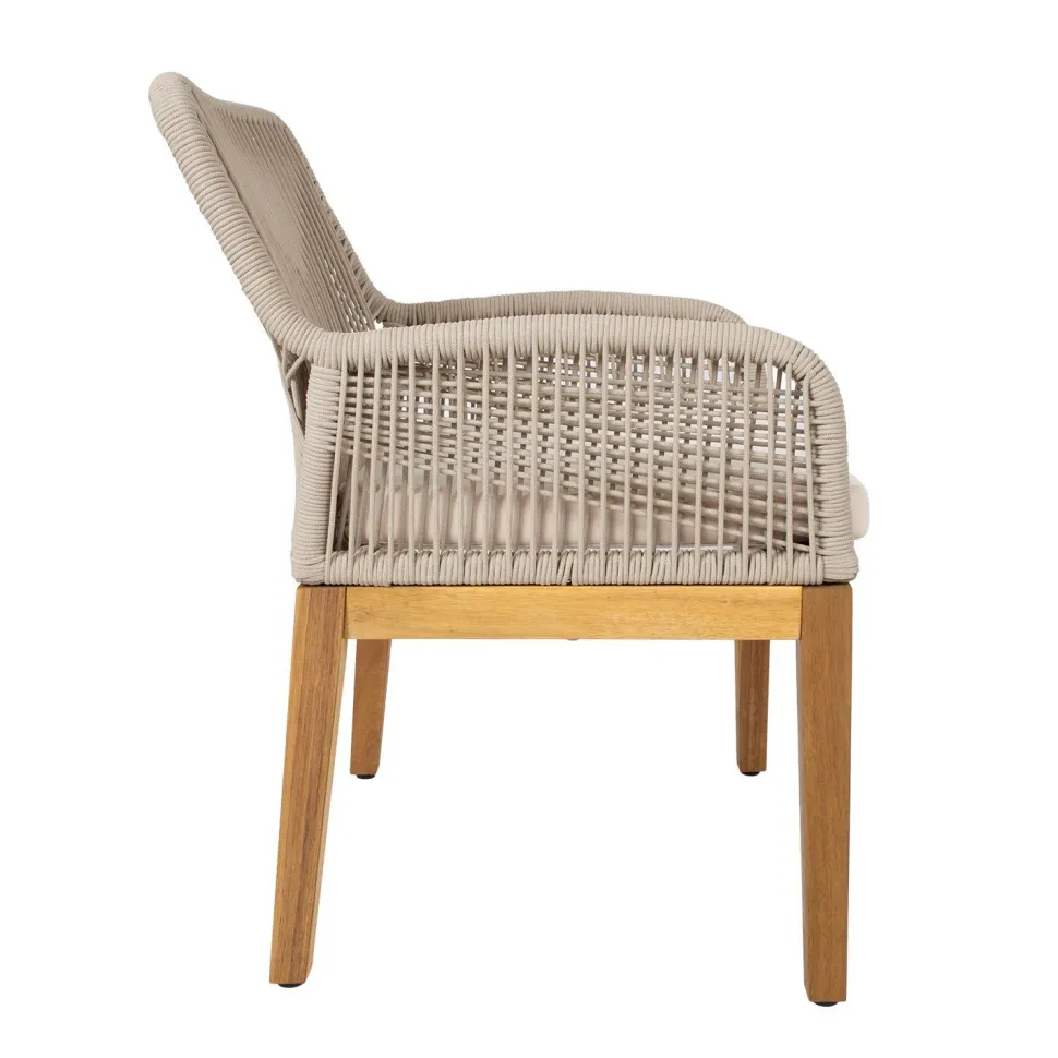 Tuoli Home4You Florida 66,5x57,5x83, akaasia, beige