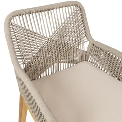 Tuoli Home4You Florida 66,5x57,5x83, akaasia, beige