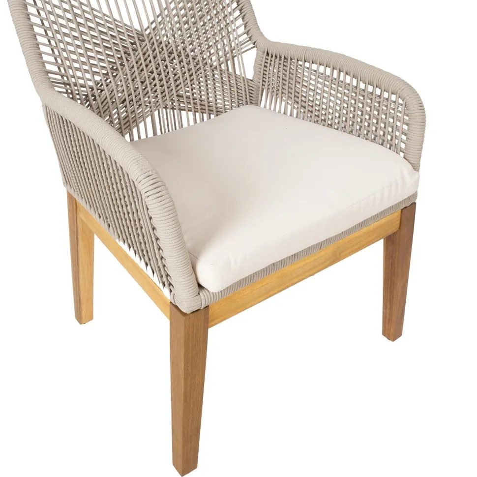 Tuoli Home4You Florida 66,5x57,5x83, akaasia, beige