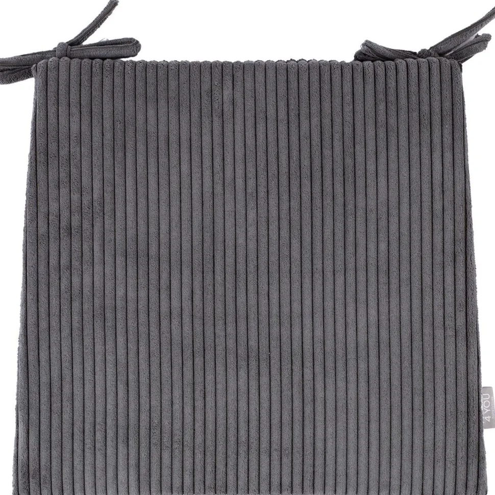 Tuolin pehmuste Home4You HYPER 45/41x40 cm, tummanharmaa