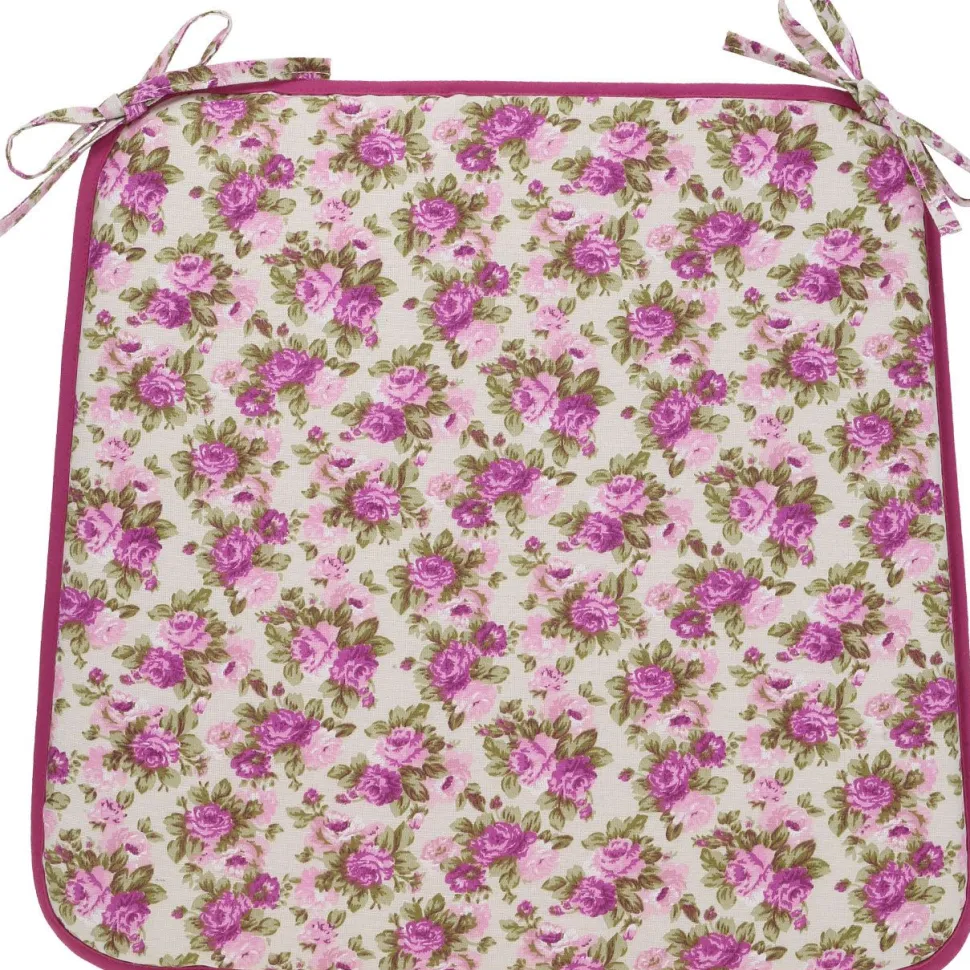 Tuolin pehmuste Home4You LONETA NEW 39x39 cm, violetti ruusu